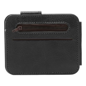 Unique Bargains PU Leather Snap Slim Card Case 4.4x3.7in : Target