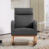 Rocking Chair Nursery, Upholstered Glider Chair With anti-slip strips, High Back Nursing Chair for Breastfeeding for Bedroom, Living Room - 2 of 4
