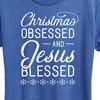Women's - Instant Message - Christmas Obsessed Jesus Blessed Short Sleeve Graphic T-Shirt - 2 of 4