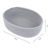 REGALWOVEN Odorless Cotton Rope Handcrafted Compact Multiple Use Open Storage Bins 3 Packs - 3 of 4