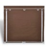 vidaXL Shoe Rack Brown Powder-coated Tubes 45.3x11.0x43.3in Lightweight - Brown - 3 of 4