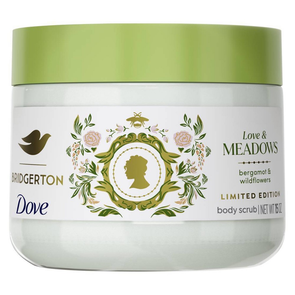 Dove Beauty Limited Edition Bridgerton Body Scrub - Love & Meadows - Bergamot & Wildflowers Scent - 15oz