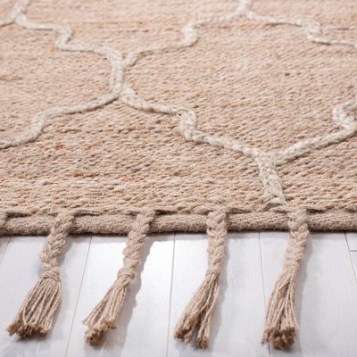 Eco-Friendly Handwoven Jute 8' Square Natural Area Rug