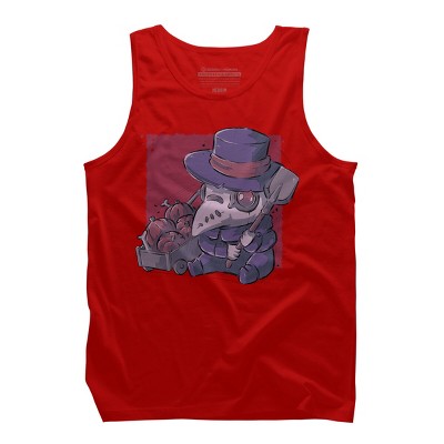 Men's Design By Humans Halloween Plague By xMorfinaDesign Tank Top