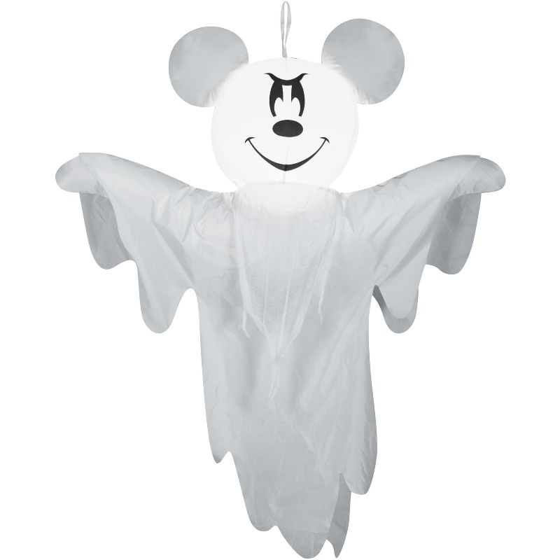 Disney Airblown Inflatable Hanging Mickey as Ghost Disney, 4 ft Tall, White, 1 of 4