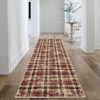 All-Polyester Pearl Velvet Cotton TPR Washable Foldable Back Printed Carpet - Irregular Checkered Design, Easy to Clean - 4 of 4
