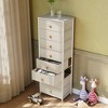 Pellebant 8 Drawers Vertical Dresser dressers for bedroom Storage Tower with Sturdy Steel Frame Wood Top Easy Pull Fabric Bins Handles - 2 of 4