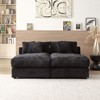 CAVINAS 55" Modern Luxury Sofa Couch, Corduroy Upholstery Sleeper Sofa Bed, for Living Room - 2 of 4