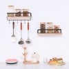 Floating Shelves Wall Mounted Set of 2, Rustic Wood Wall Storage Shelves for Bedroom,Living Room,Bathroom, Kitchen - 3 of 4