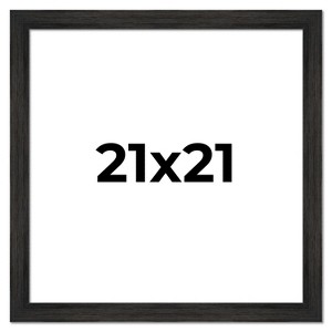 PosterPalooza | 21x21 Wide Barnwood Picture Frame, UV Acrylic, 6 Finishes - Grey, Brown, White, and Black - 1 of 4