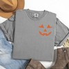 Simply Sage Market Women's Embroidered Lady Jack- O - Lantern On Short Sleeve Garment Dyed Tee - 3 of 4