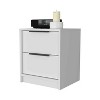 NicBex Modren Nightstand with 2 Large Drawers,Particle Board  Bedside Table with Stylish Base for Bedroom,Living Room - 4 of 4