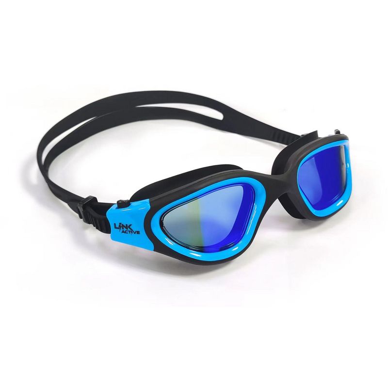 Link Active Wide View Swim Goggles Polarized UV Protection Open Waters Indoor Outdoor Pool Anti Fog For Adults, 1 of 13