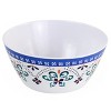 Gibson Everyday Alhambra Blues 12 Piece Melamine Dinnerware Set in Blue and White - 2 of 4
