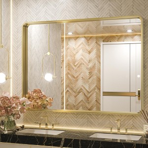 Keonjinn Framed Wall Mirror, Modern Rectangular Bathroom Vanity Mirror, Wall Mounted - 1 of 4