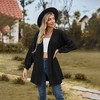 Casual Longline Cardigan for Women Fall Loose Open Front Long Sleeve Outerwear - 3 of 4