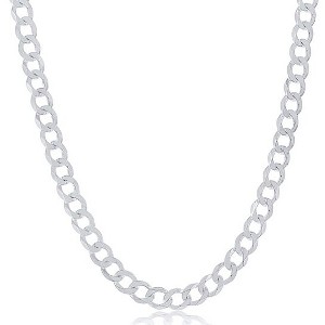 RMZ GOLD NYC White Gold Filled Cuban Chain Necklace 3mm - 1 of 3