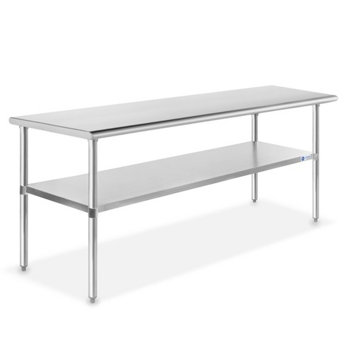 Gridmann Stainless Steel Table With Undershelf - 72 X 30 Inch, Nsf 