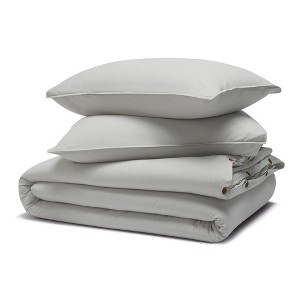 Artisan Wash Boho 100% Cotton Crisp Percale Duvet Cover Set by Blue Nile Mills - 1 of 4