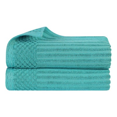 Modern Ribbed Cotton  Assorted Towel Set by Blue Nile Mills