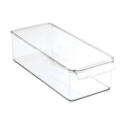 plastic storage cube with lid