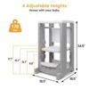 ODK Toddler Tower - Height Adjustable Toddler Step Stool - Montessori Kitchen Step Stool for Learning and Cooking, Ages 18 Months to 5 Years, Gray - 4 of 4