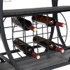 NicBex 3 Shelves Rolling Kitchen Island Cart with Bottle Racks and Glass Racks,Kitchen Island on Wheels with Storage,Island Table for Kitchen - 4 of 4