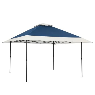 12x12 Pop Up Gazebo Outdoor Canopy Shelter, Double Roof Patio Gazebo Portable Sun Shelter Outdoor Canopy Tent for Lawn, Garden, Backyard