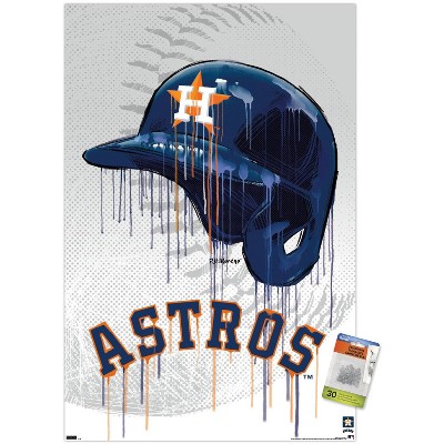 MLB Houston Astros - Drip Helmet 22 Wall Poster, 22.375 x 34