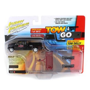 1/64 2002 Chevy Silverado with Tow Dolly Johnny Lightning JLBT018-A1 - 1 of 1