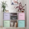 Sorbus 11 Inch 4 Pack Foldable Fabric Storage Cube Bins with Handles - for Organizing Closet, Nursery, Playroom, and More - 3 of 4