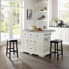 Julia Stainless Steel Top Kitchen Island: Includes 2 Stools, Spice Rack, Towel Bar - Crosley - 2 of 4