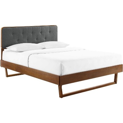 Modway Bridgette Twin Wood Platform Bed With Angular Frame