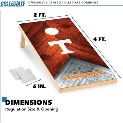NCAA Tennessee Volunteers 2'x4' Wood Cornhole Set