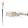 Creative Mark Pro Stroke Premium White Chungking Hog Bristle Artist Paint Brush - Bright - Natural Bristle Brush w/ Great Control Suitable for Oils, - 2 of 4