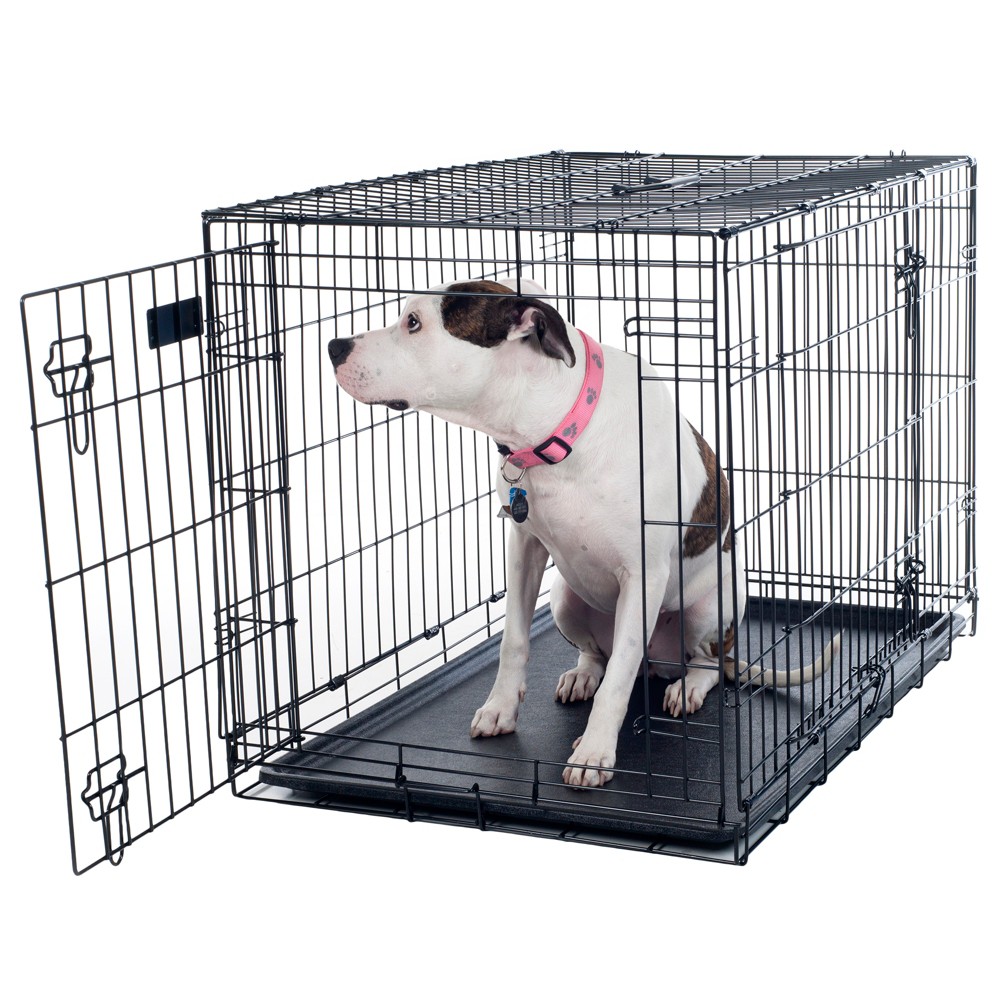 UPC 886511727335 product image for PETMAKER 2 Door Foldable Dog Crate Cage - Large | upcitemdb.com