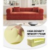 Dolonm 78.8 "Foldable Combination Sofa,Compression Boneless Sofa,Floor Sofa Mattress,Corduroy Fabric,Suitable for Living Room and Bedroom, Orange - 4 of 4