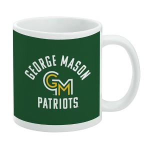 George Mason University Patriots Logo Ceramic Coffee Mug Novelty Gift Mugs for Coffee Tea and Hot Drinks 11oz White - 1 of 4