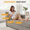 VANOMi 34.65" Boucle Chaise Lounge with Removable Pillow - 4 of 4