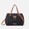 MKF Collection Elise Vegan Leather Color-block Women’s Satchel Bag by Mia K - 2 of 4