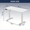 Angel Sar 55 Inch Electric Standing Desk, Height Adjustable Computer Desk with LED Controller, Lift-up Gaming Desk - 3 of 4