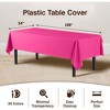Crown Display 54 in. x 108 in. Plastic Tablecloth - 12 Pack - 3 of 4