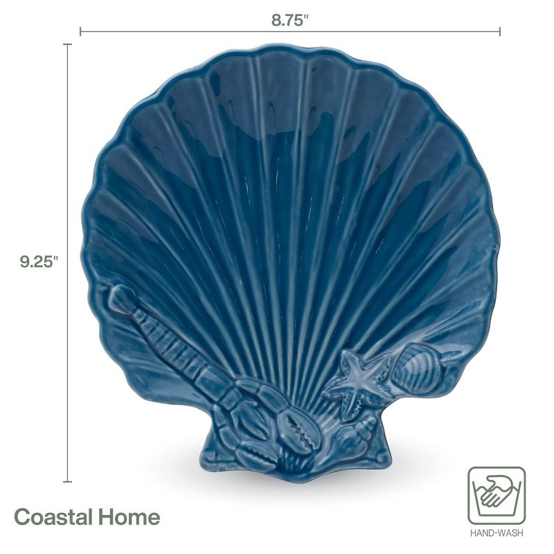 Fitz & Floyd Fitz & Floyd Coastal Home Shell Plate, 3 of 8