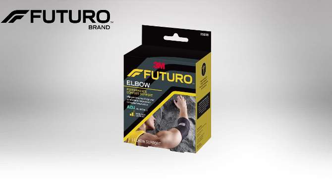 FUTURO Performance Comfort Elbow Support, Adjustable, 2 of 11, play video