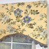 RLF Home 100% Cotton Sunrise Cornice  Fully lined Windows Rod Pocket Valance 50" x 17"  Yellow - 3 of 4