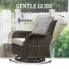 4PCS Patio Furniture Set with Fire Pit Table, Weather-Resistant Wicker Patio Fire Pit Set with Sofa, Swivel Patio Chair and 50000BTU Propane Fire Pit - 4 of 4