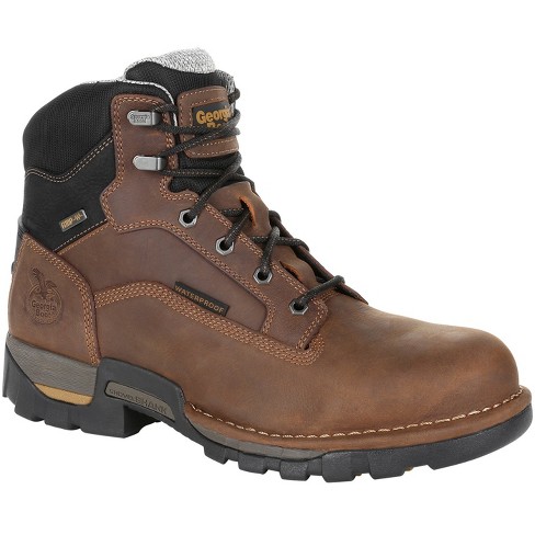 Men's Brown Georgia Boot Eagle One Waterproof Work Boot Size 10.5(wide ...