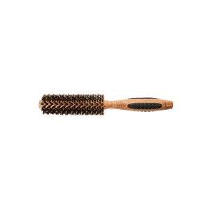 Bass Brushes P Series Straighten & Curl Round Brush with Deluxe Length Styling Head 100% Premium Natural Bristle Bamboo Handle - 1 of 3
