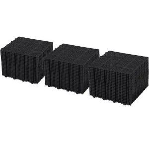 Dolonm 12"x12" Black Interlocking Deck Tiles - Rosette Pattern, 6613 LB Capacity, Waterproof & Anti-Slip - 1 of 4