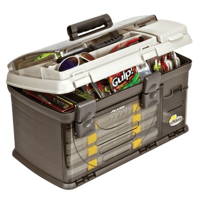 Plano 7771-01 Guide Series Premium Fishing Bait Tackle Storage System Tackle Box with Handle, Gray